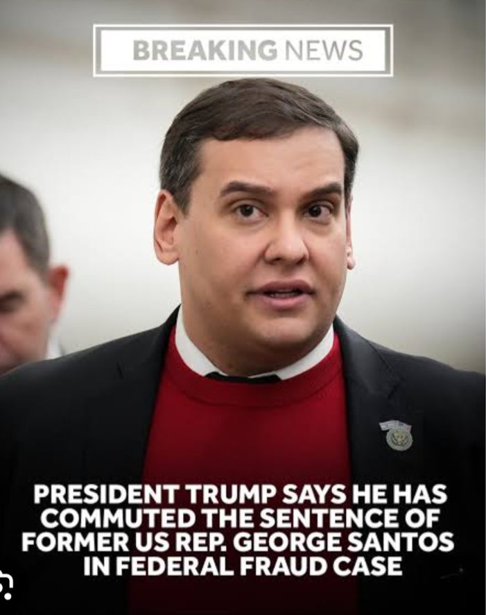 George Santos serves less than 3 mos. of an 87-mos. sentence. And avoids paying $370,000 in court-ordered restitution. I wonder how much Trump was paid for this.