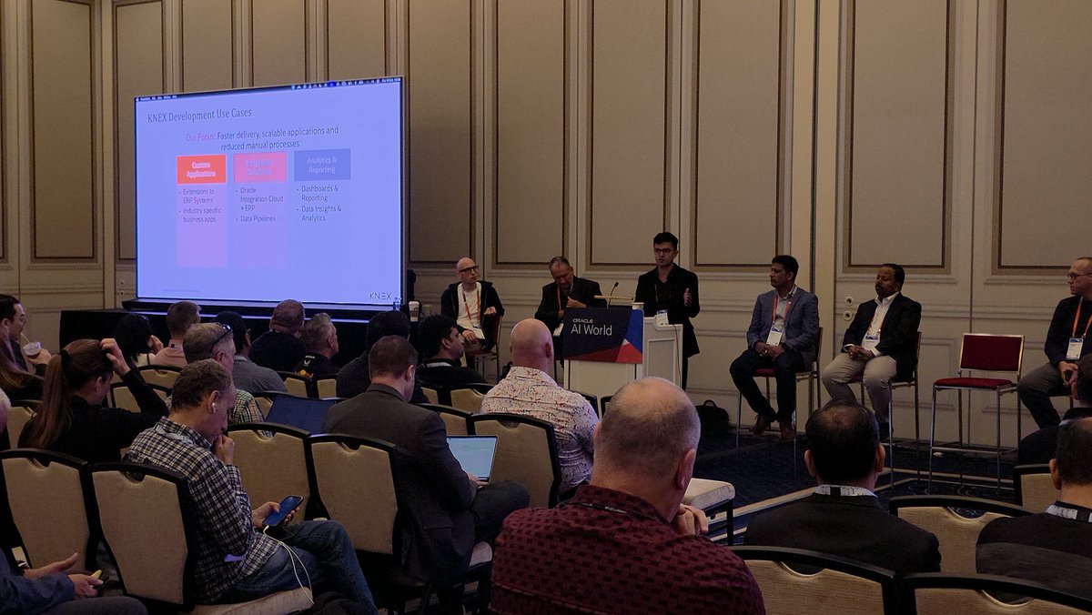 tanwanichandan's tweet image. Full house for our session ADB - Best Practices & Lessons Learned.
Honored to share KNEX’s journey on #AutonomousDatabase — use cases, adoption criteria, architecture, and key lessons.
Great insights with Holger, Sreedhar, Amar, and Peter.
Thanks to Vivek, Reiner, Basheer & Hadi