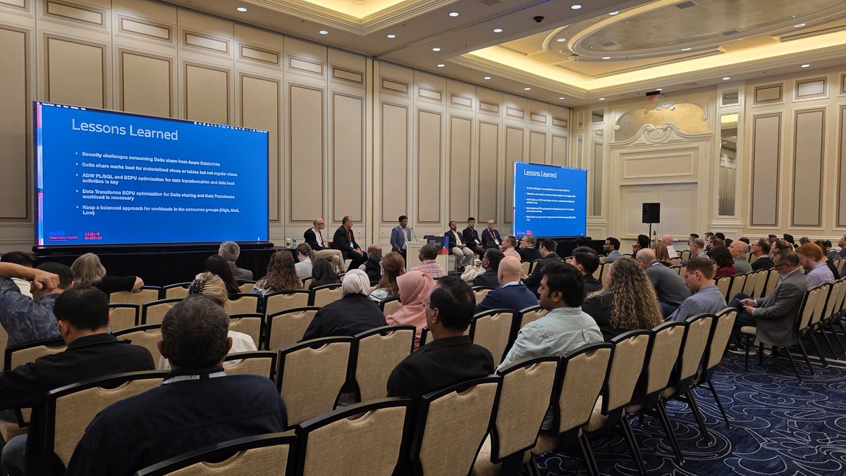 tanwanichandan's tweet image. Full house for our session ADB - Best Practices & Lessons Learned.
Honored to share KNEX’s journey on #AutonomousDatabase — use cases, adoption criteria, architecture, and key lessons.
Great insights with Holger, Sreedhar, Amar, and Peter.
Thanks to Vivek, Reiner, Basheer & Hadi