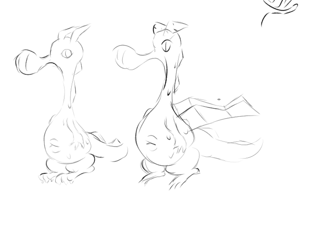 SeradeBat's tweet photo. Realized I haven't posted in over a month, so here's a dragon doodle https://t.co/v3QAmYQkDj