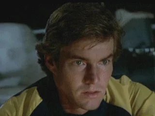 Dennis Quaid does a pretty good Han Solo in Jaws 3(D). Otherwise terrible