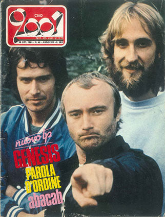 October 18, 1981. #Genesis' "Abacab" on the cover of Ciao 2001 (Photo strictly backwards) "TV RAI 1981" youtu.be/7NlXLjN2YDc?si…