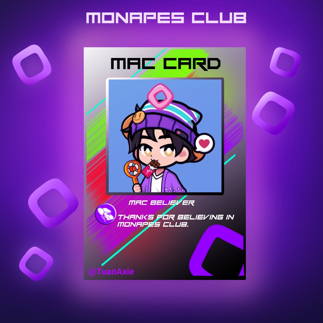 MonapesClub_xyz's tweet image. Cards are ready to distribute!

Drop a follow if you want your MAC Card.

GMonapes