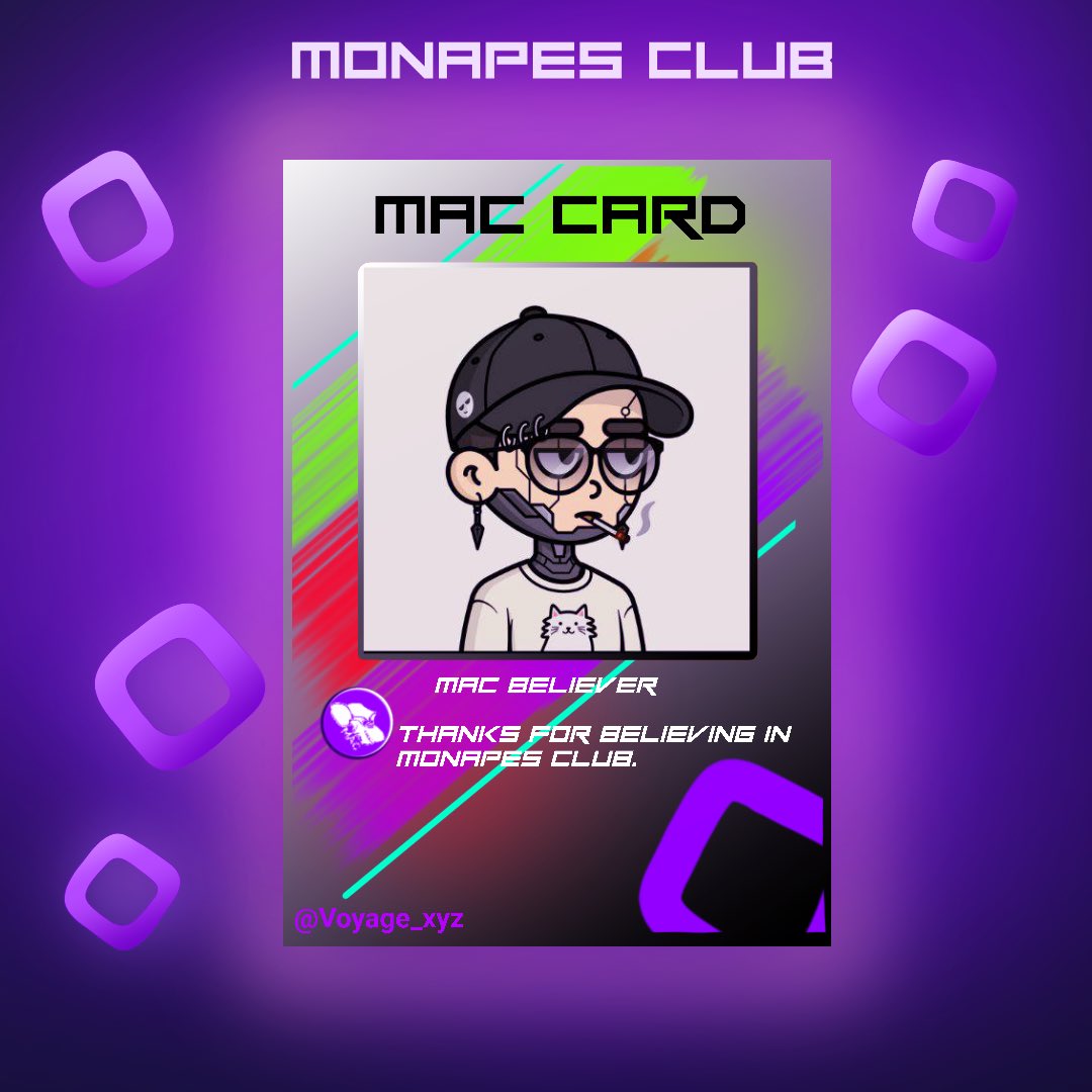 MonapesClub_xyz's tweet image. Cards are ready to distribute!

Drop a follow if you want your MAC Card.

GMonapes