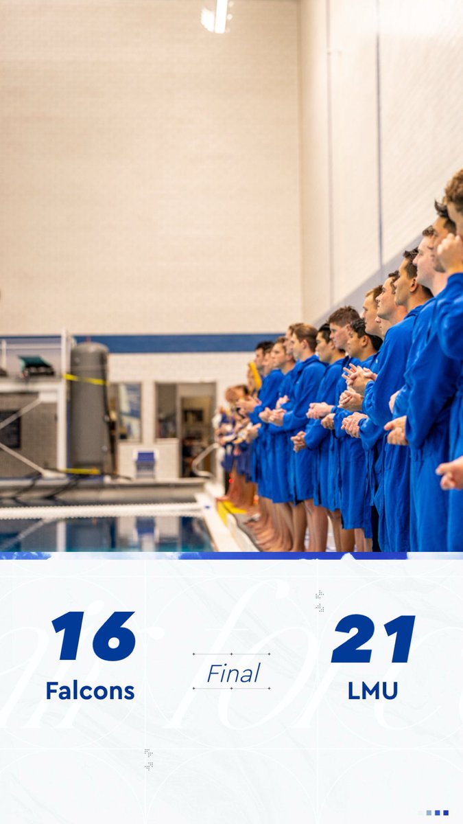 #FinalScore vs #10 LMU… way to fight falcons! See you Sunday at Pepperdine!