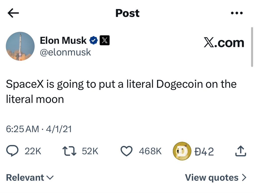 dogeofficialceo's tweet photo. X should add Dogecoin tips https://t.co/oWE0FFvCct