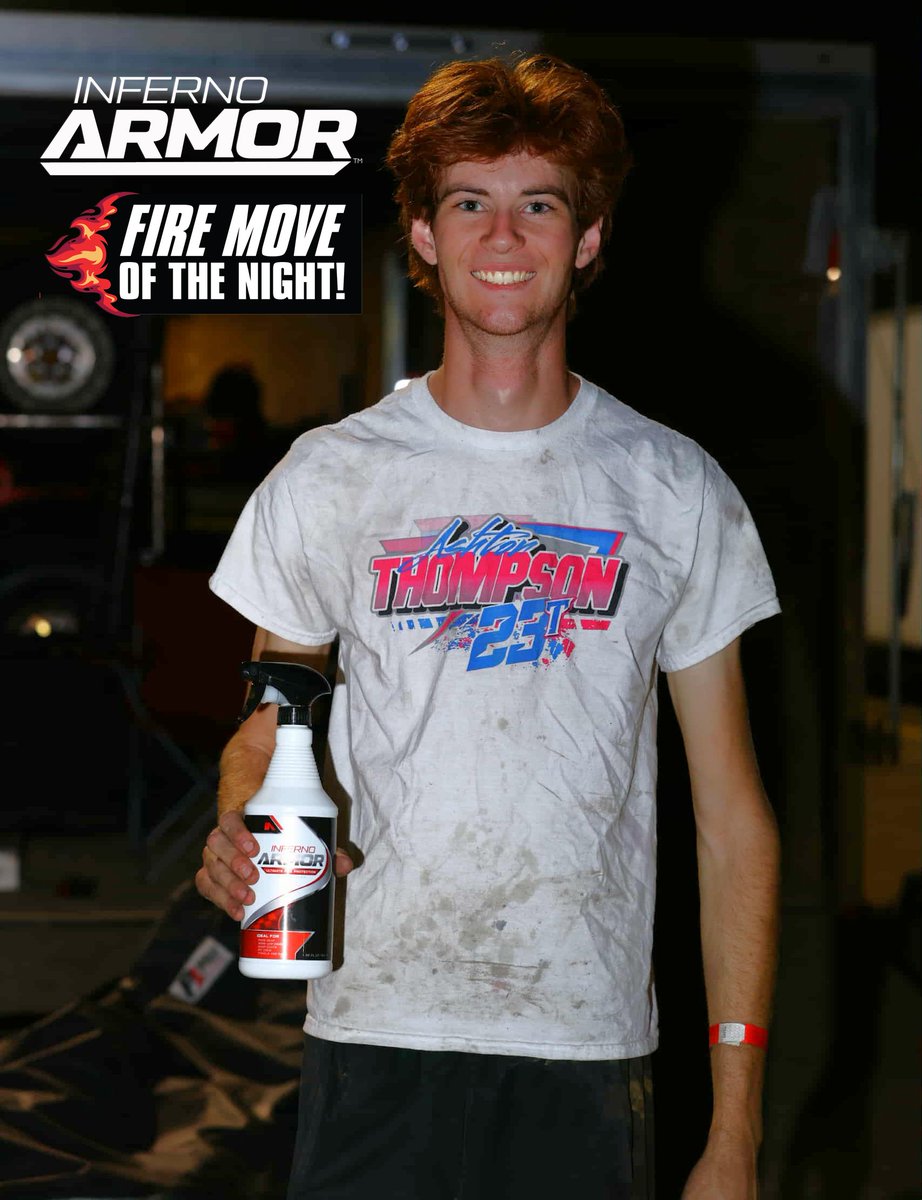 USACNation's tweet photo. .@InfernoArmorUSA Fire Move of the Night! 🔥

@TreyOsborne60 leaves Kansas with a top-10 tonight at @RaceDcrp.

The Columbus, Ohio racer's first career USAC @AMSOILINC National Sprint Car start in the Sunflower State results in a 10th place finish. https://t.co/Ydt6mMyUUg
