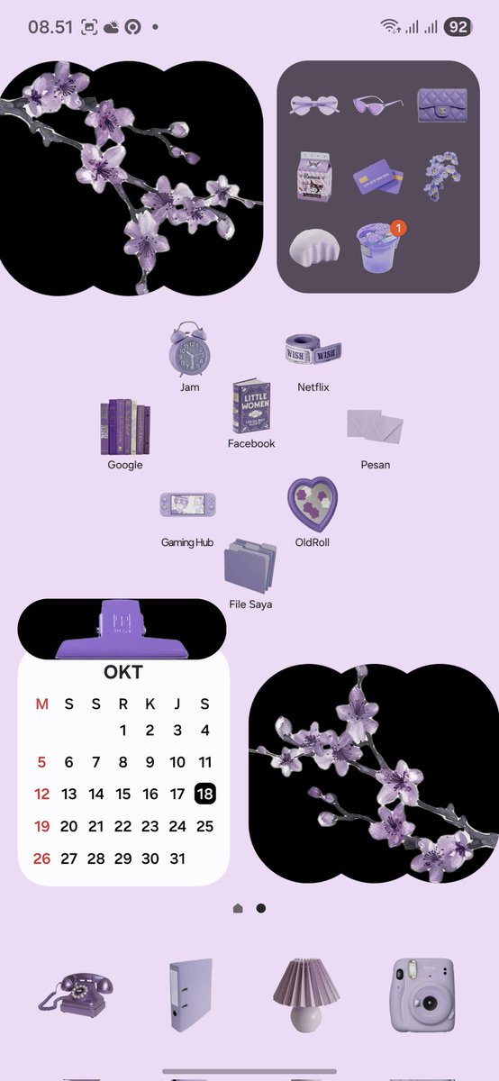 kyalia45's tweet image. Baru bgt update ke UI 8, ini caranya biar transparan lagi gimana😭😭