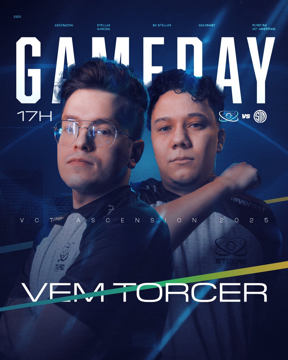 🇧🇷 “Verás que um filho teu não foge à luta.” 

Lutamos por um sonho e jogamos por um país.

Hoje começa a nossa jornada rumo ao VCT Americas 2026, vestindo o Brasil e brigando pelo nosso lugar no topo 💪

🏆 VCT Ascension Americas 2025
🆚 <a href="/TSM/">TSM</a> 
🕓 17h

É hora de mostrar garra,