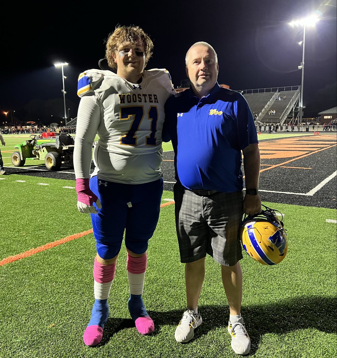 We sure love to watch <a href="/hutsoncope67/">Hutson Copenhaver</a> play football!!! 🏈 The famous Coach Yarman even made an appearance at Ashland tonight and got Hutson’s autograph which was pretty awesome… Only one more game! Go Woo! 🟡🔵 #GoAfterIt #mindsetmatters