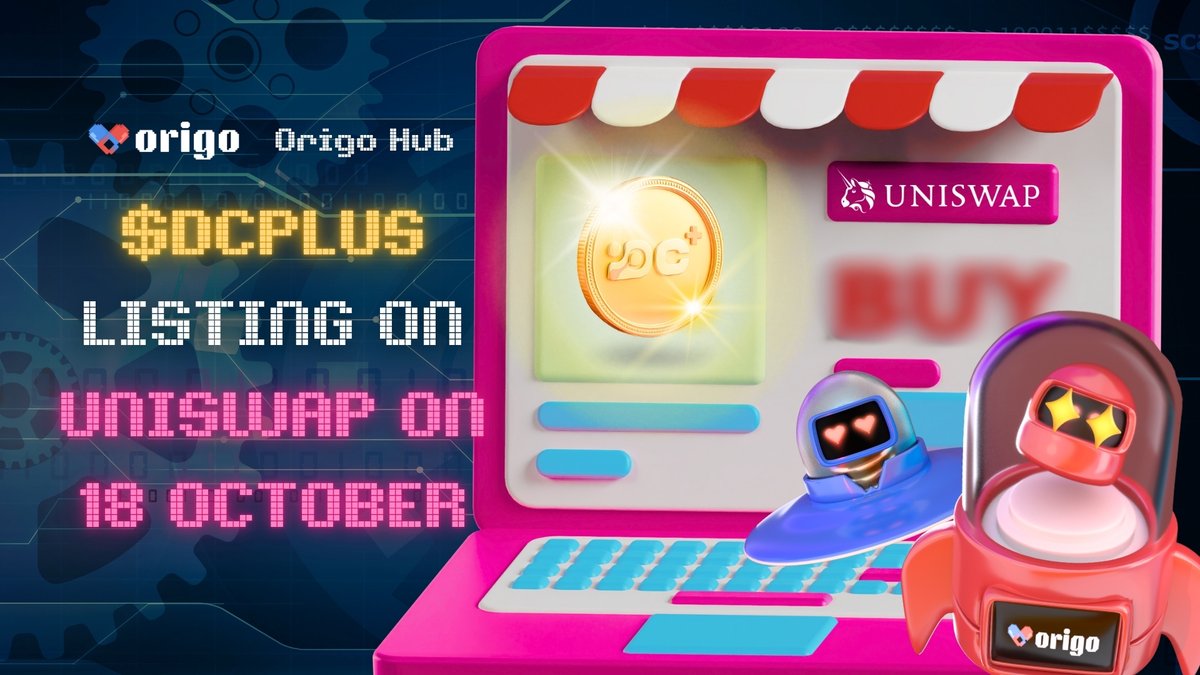 OrigodotFun's tweet image. 🔥 $DCPLUS Goes LIVE on @Uniswap Today! 🔥

After igniting the first spark on #OrigoHub, $DCPLUS by @dcplus_official is ready to step into the open market on @Uniswap!
📆 05:00 AM (UTC) | 01:00 PM (UTC+8), 18 October 📆

$DCPLUS on @Uniswap live today ⏰
Powered by #Origo, built…