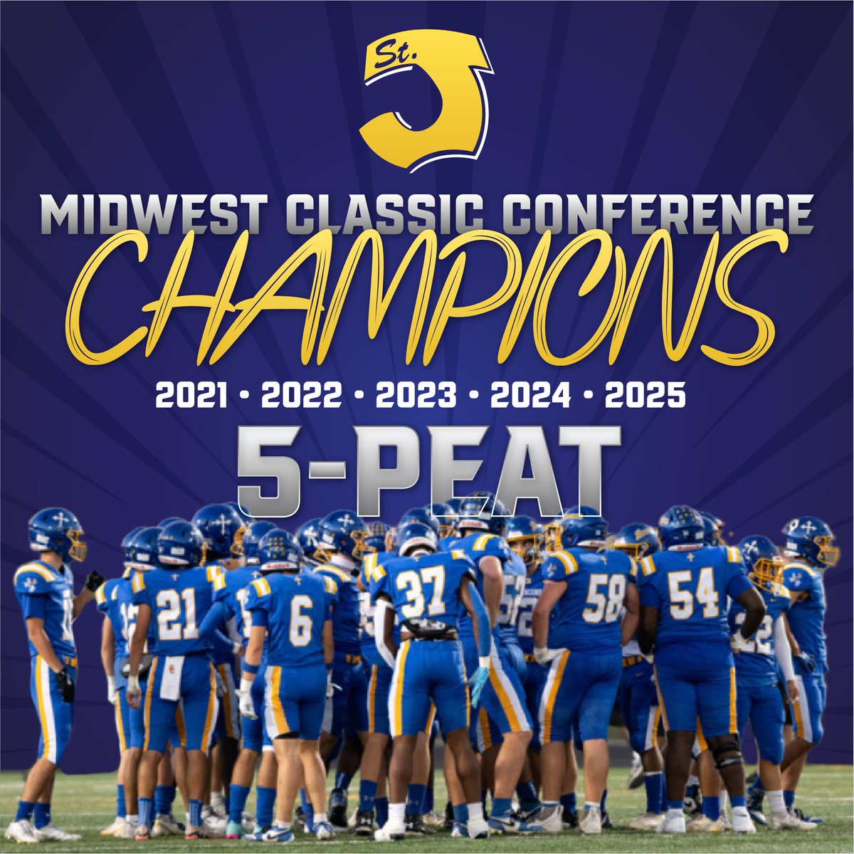 Victorious! 
Lancers 56, St. Francis 6
Undefeated Conference Champs! #FAMILY