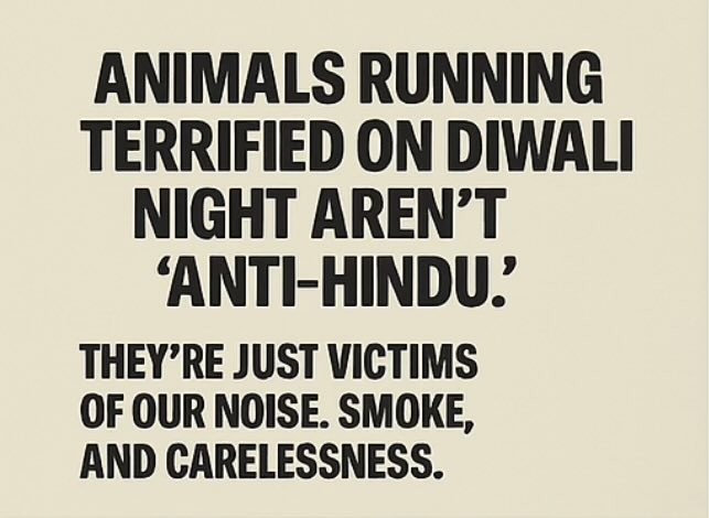 TeamSaath's tweet photo. #stopanimalcruelty 
#DiwaliWithCompassion https://t.co/utDxk5wV2C
