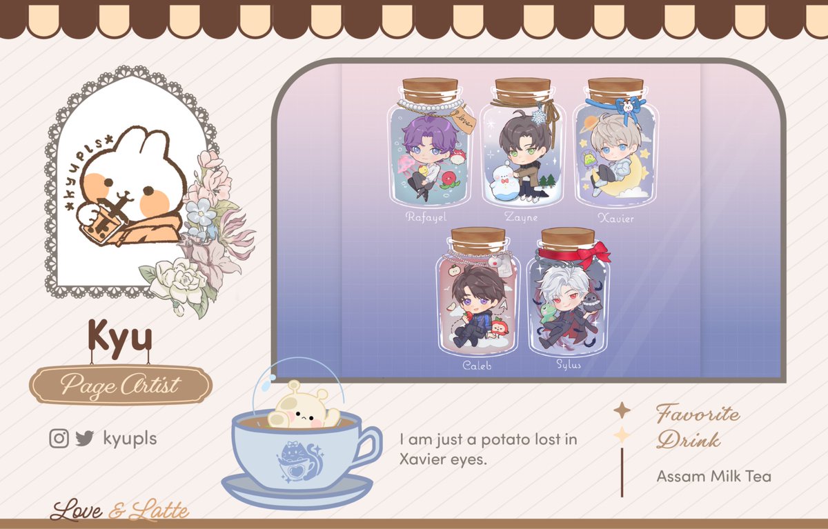 lovealattes's tweet image. ♣️ CONTRIBUTOR SPOTLIGHT ♣️

The cutest potato to ever potato, it’s @kyupls !
  
🌟 🍐 🐟 🐦‍⬛ 🍎