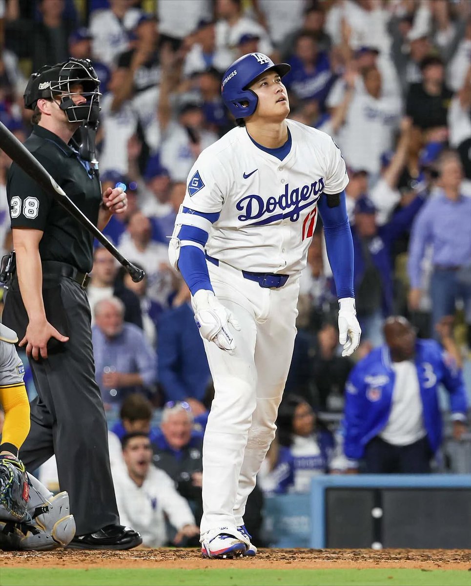 Shohei Ohtani is the eleventh player in postseason history to hit three homers in one game.

He's the first to do so while also striking out ten in six innings of shutout baseball.

The greatest postseason performance ever.