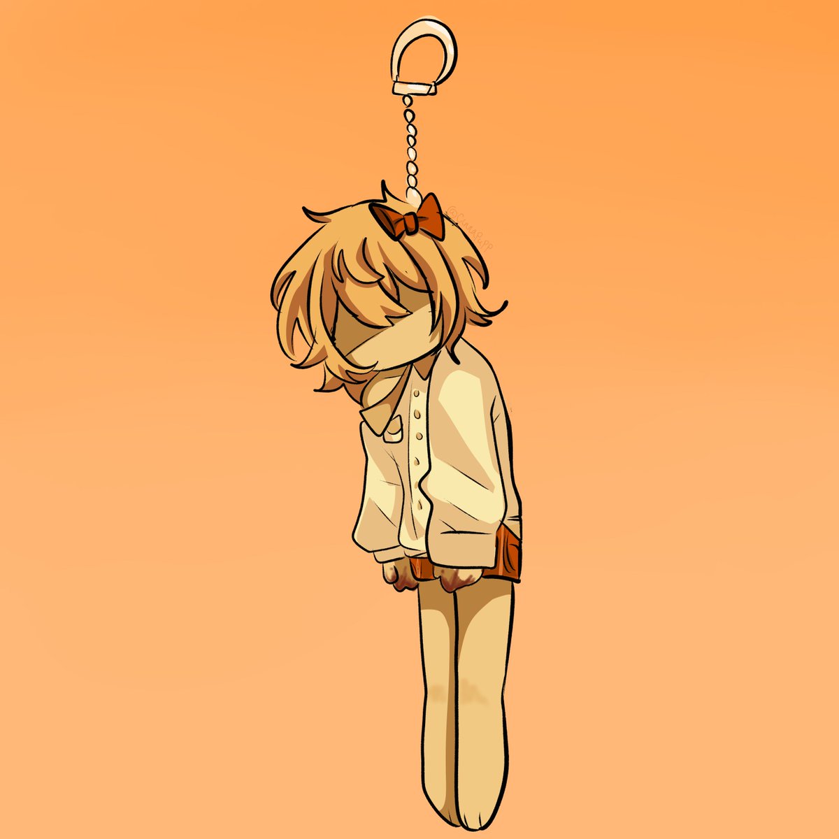 i had a keychain idea for Sayori
#DDLC #darkhumor #art #sayori #fanart