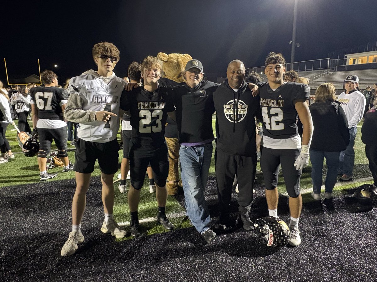 Congrats to wrapping up a successful undefeated regular season, and 150th win for Coach Brown! An amazing career!

Congrats to seniors-all of them-most ran through our jr program or summer camp! 

Amazing to see them all get through this process!

Go Sabers!