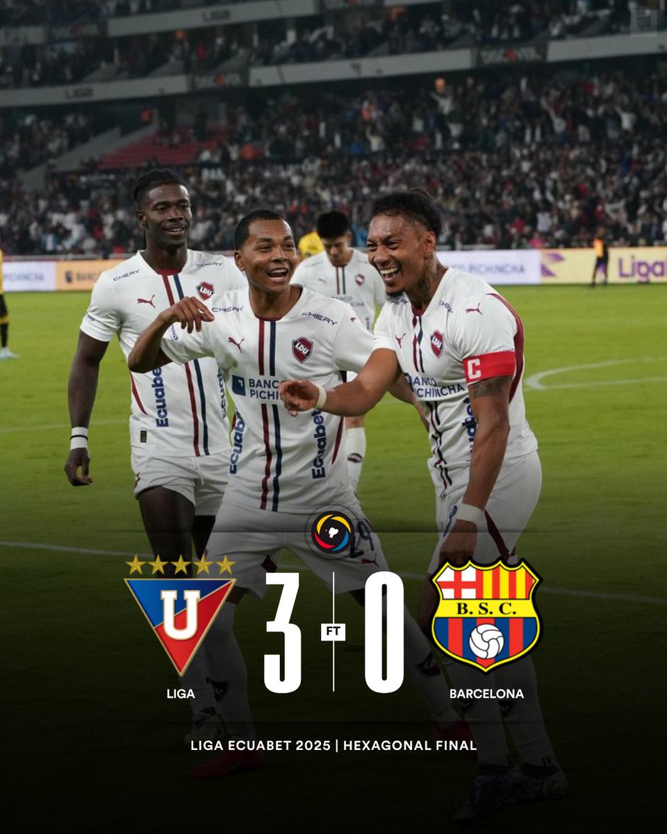 MrOFFSIDER's tweet photo. FINAL DEL PARTIDO

➤ GANÓ EL EQUIPO GRANDE
➤ EL CENTENARIO ES UNA CATÁSTROFE
➤ LIGA SUEÑA CON LA SEGUNDA
➤ BARCELONA NO TIENE NI AMOR PROPIO
➤ EL CHOCLO ES ETERNO
➤ ¡EL EMPERADOR NUNES HACE CREER!
➤ BARCELONA ARRIESGA PERDER CUPO A LIBERTADORES https://t.co/4SS7JvcMUd