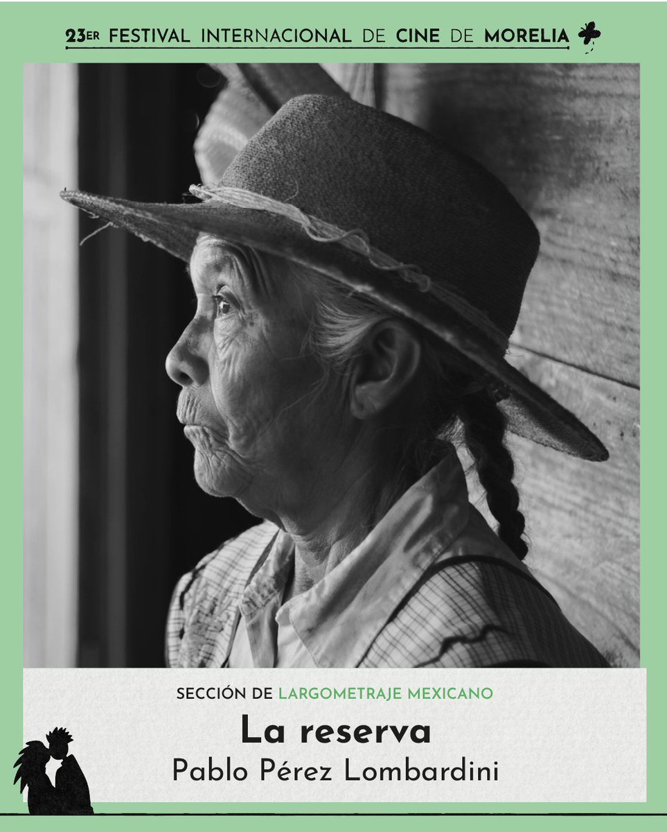 FICM's tweet photo. 🎬 Ojo a Mejor Dirección (Largometraje Mexicano): Pablo Pérez Lombardini por LA RESERVA.
Premio: diploma, Ojo (Javier Marín) + $100,000. https://t.co/cYrlcdnSYC