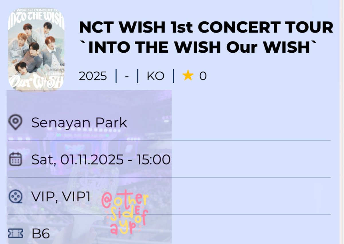 othersideofayp's tweet photo. yg mau nonton wish RT saja, tiket aku double xixi.. tar yg menang diumumin tanggal 25 https://t.co/NcTGzNNICi