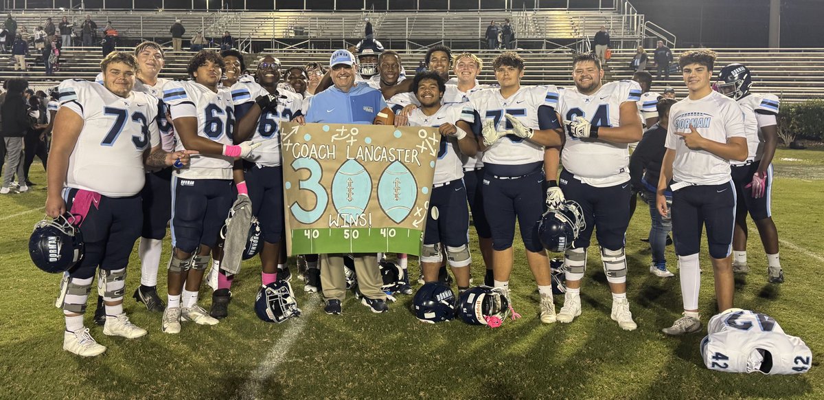 The Roebuck Moving Company celebrating after a great win at Wade Hampton tonight! Proud of these guys and thankful to be their coach!