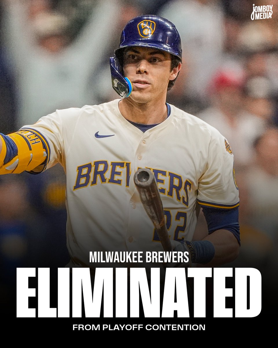 TalkinBaseball_'s tweet image. The Milwaukee Brewers get swept and their postseason run comes to an end