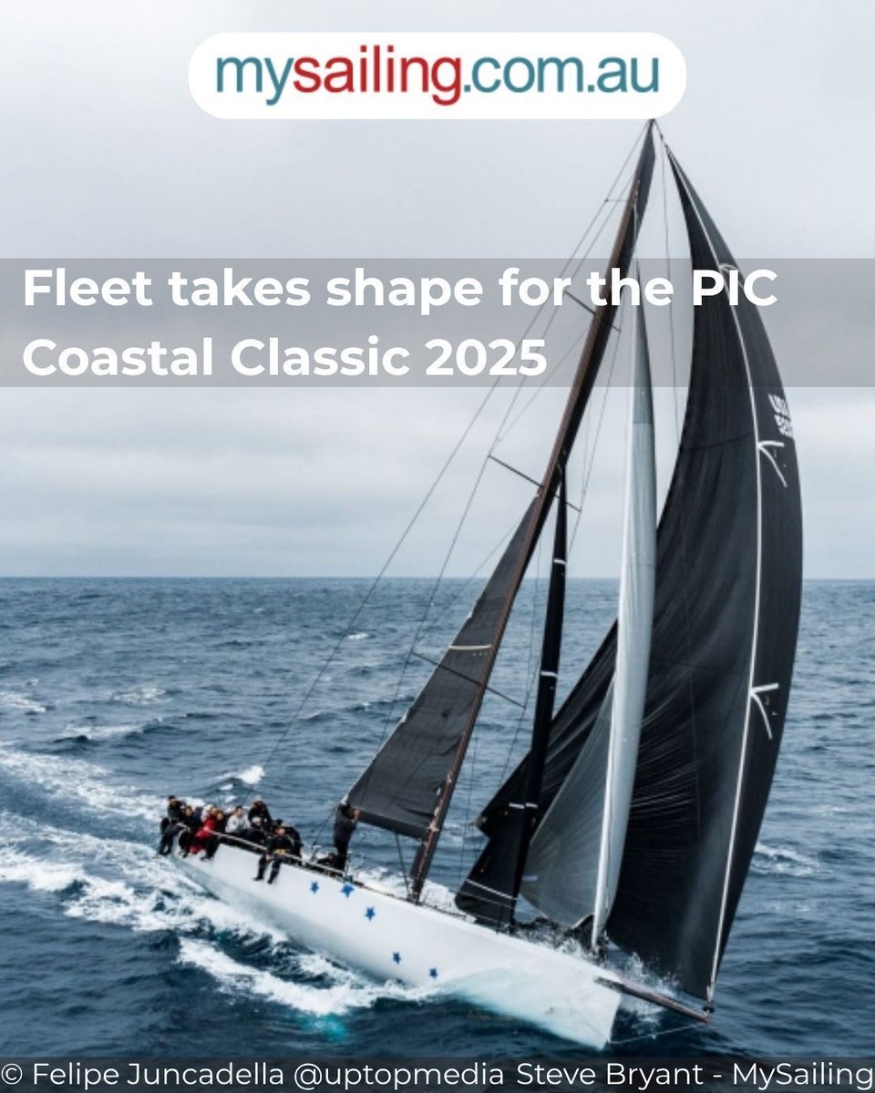 mysailing's tweet image. Fleet takes shape for the PIC Coastal Classic 2025 buff.ly/apIA7IY 

Join the 42nd PIC Coastal Classic this Labour Weekend in New Zealand, featuring over 100 yachts and thrilling racing from local and international teams.

#PICCoastalClassic #SailingNZ #LabourWeekend