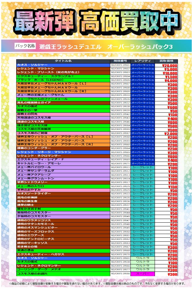 ラッシュデュエル組み合わせ自由④ 金額についてはコメントください TSUTAYA西五反田店 on X