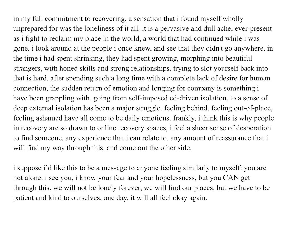 thoughts on loneliness