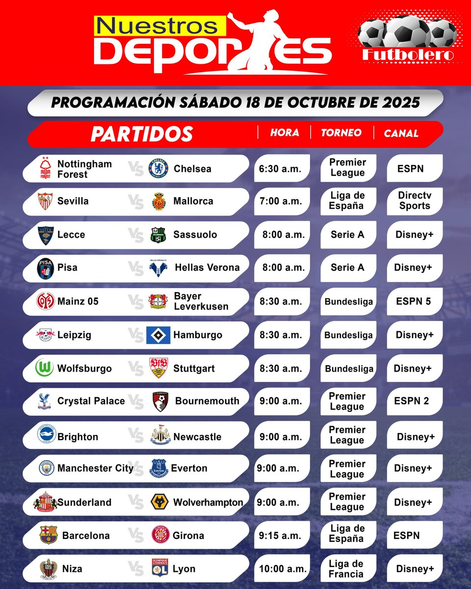 nuestrosdporte2's tweet image. #Programación deportiva del sábado 

facebook.com/share/p/1a3Rzi…
