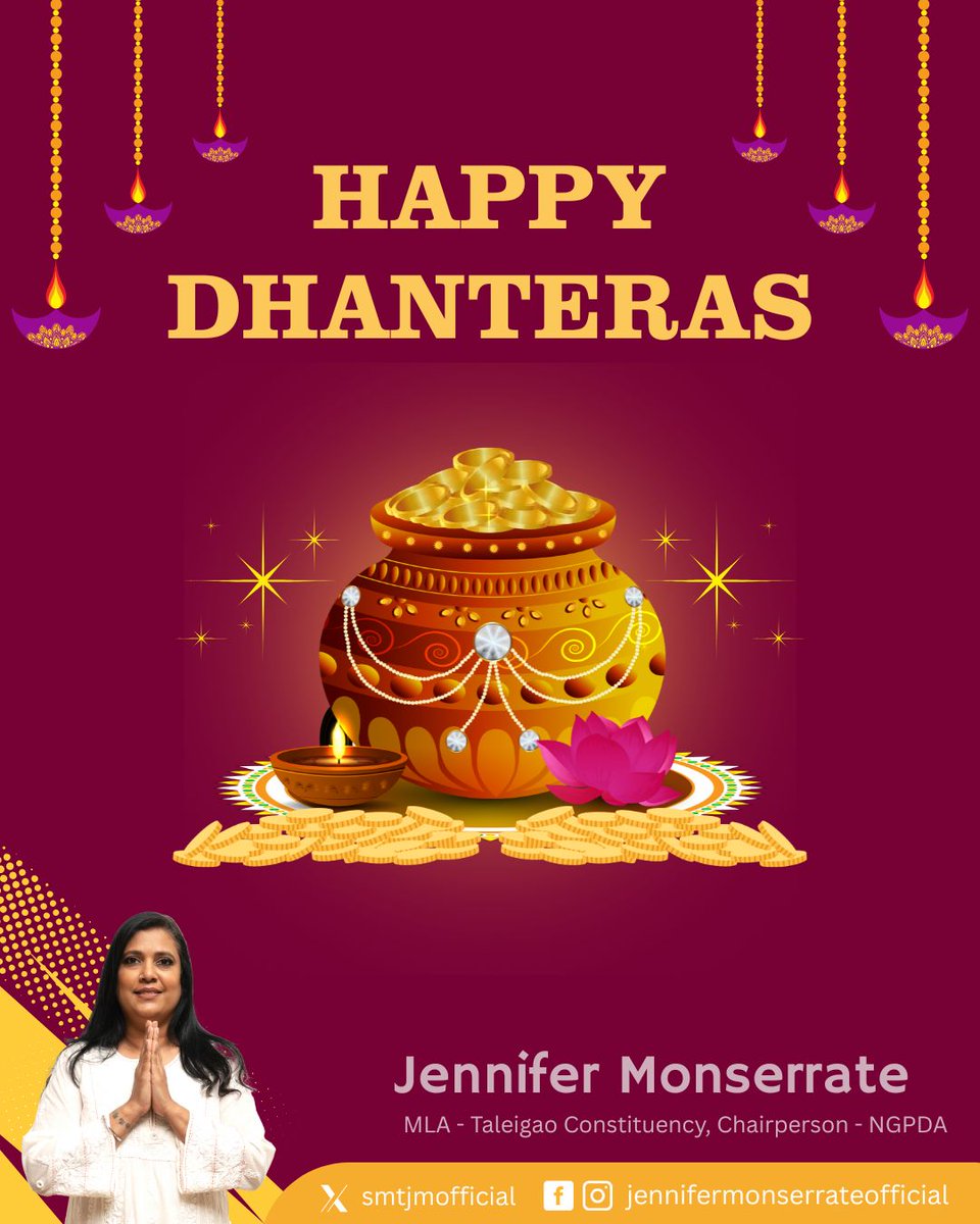 Wishing everyone a glowing Dhanteras filled with joy, gratitude, and radiant paths ahead. May we all treasure the true wealth of kindness, unity, and shared light.