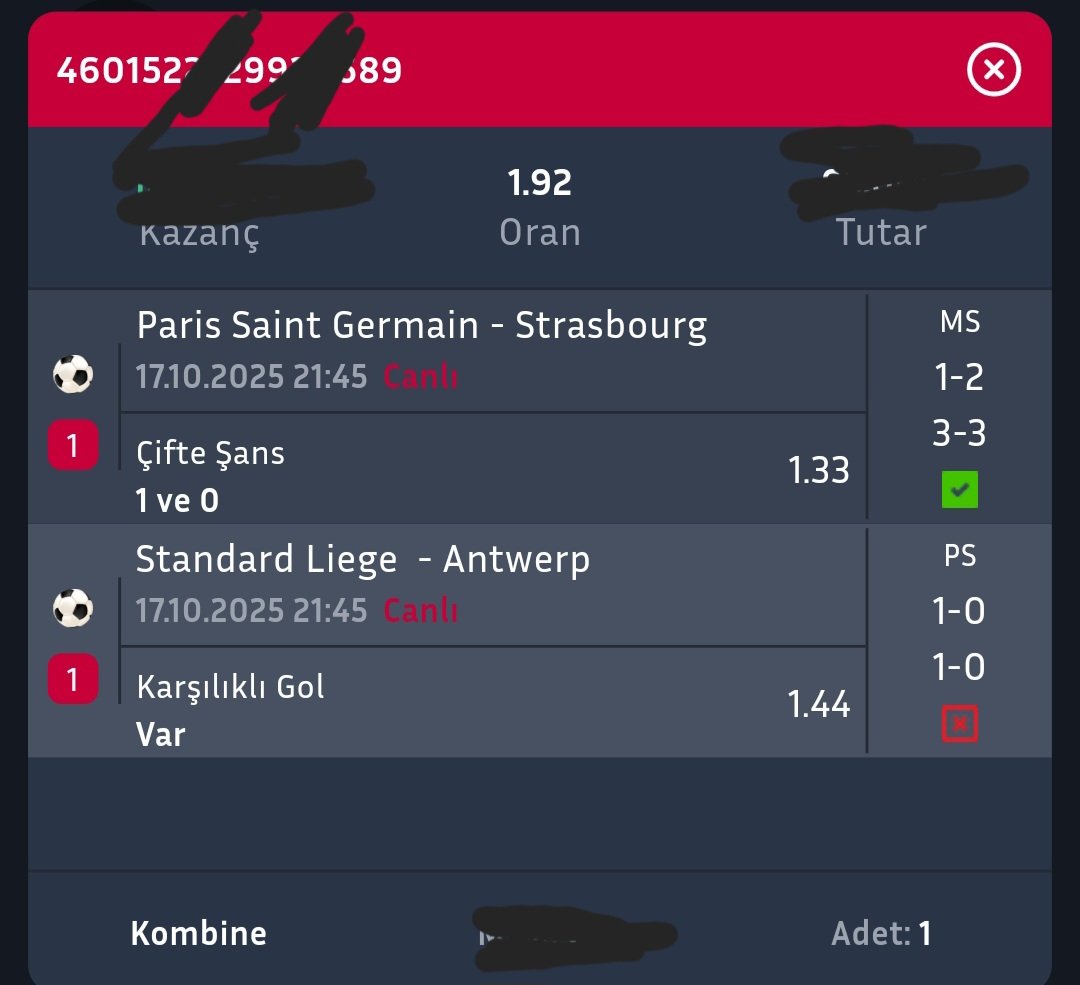 Neden kaybetti kupon? Durdurulan maçta Antwerp in gol atmama olasılığını nasıl hesapladınız? <a href="/oleycom/">Oley.com</a> 
Cevap olarak; "Kurallqr gereği 2. yarıdan itibaren durdurulan oyunlarda oyunun durumu ne ise bahis o kabul edilir." gibi ya da buna benzer bir cevap vereceksiniz ama saçma..