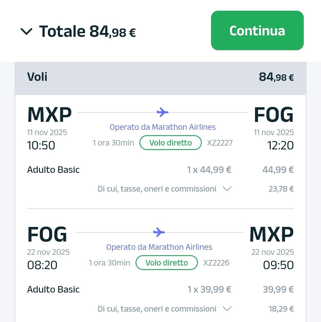 VolaMalpensa's tweet image. da novembre il vettore #AeroItalia apre i collegamenti giornalieri da #Milano a #Foggia operati con Embraer 175.
Una nuova destinazione che sia aggiunge al volo per #Roma Fiumicino inaugurato a febbrai
Voli in vendita ✈️
#winter #flight #destination #aviation #avgeek 
@GFI65