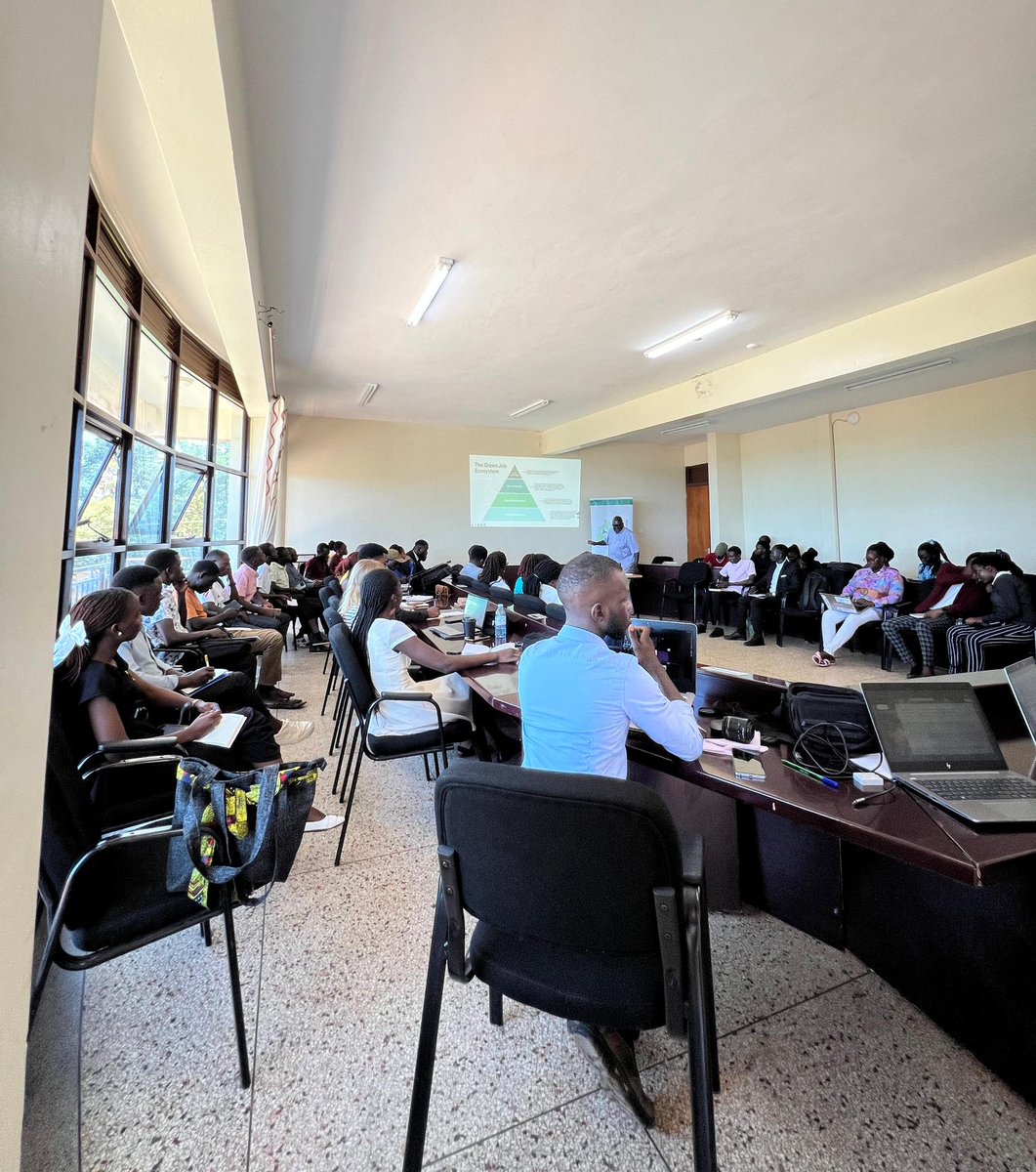 GayoUganda's tweet image. Happening now at @GuluVarsity  — the #GreenSkills Public Lecture, inspiring conversations around #greenjobs, innovation, and climate action among students.