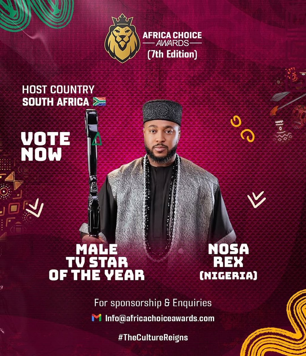 My people I don carry small talk come meet  una this early momo. 

Abeg make una Vote for Babarex as Male Tv Star of the Year at  the 7th Africa Choice Awards.

Voting is now live — link in bio

You can vote as many times as you want.
Voting ends December 20, 2025.