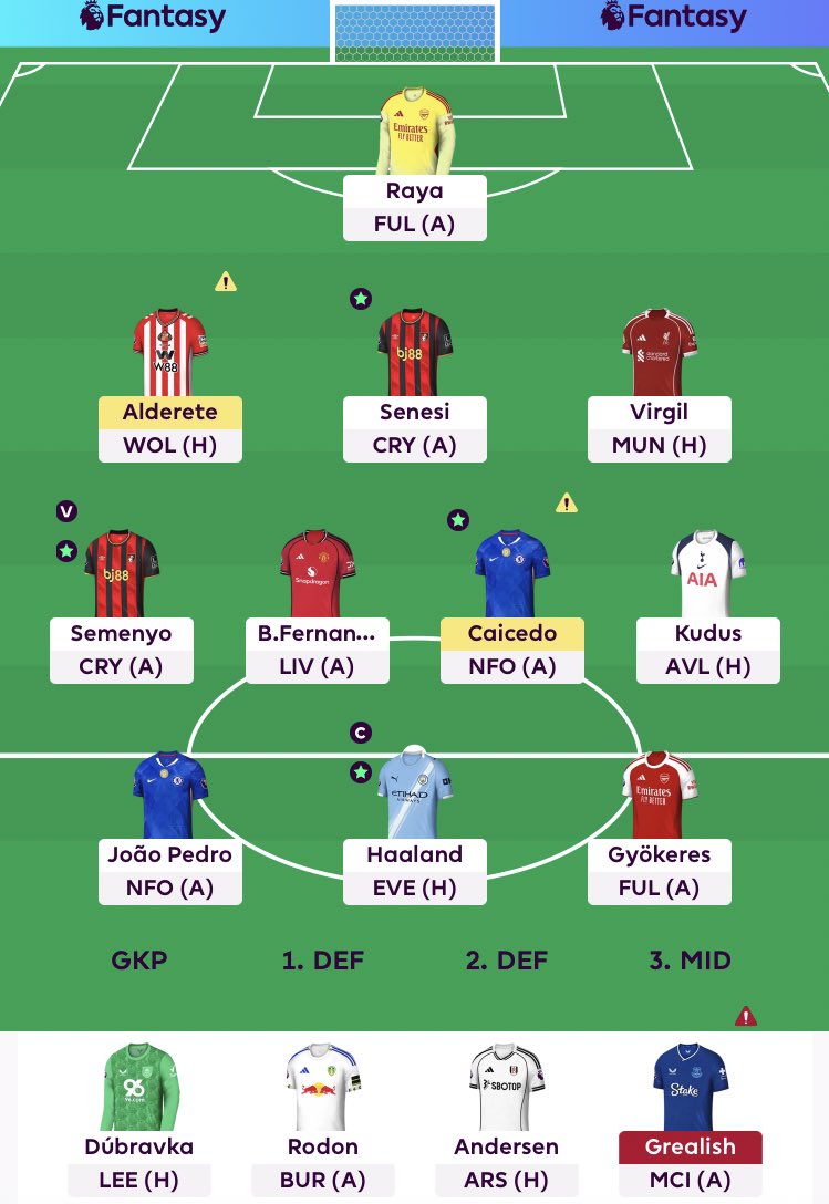 FPLBerge's tweet photo. The plan was to bench boost. I have 2 FTs. Is it worth it and who do I move on to make it happen? #FPL #GW8 https://t.co/IS2v8NlJVd
