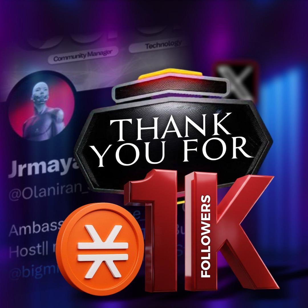 Jeremiah.btc 🍚 ⛓🟧 (@olaniran_stx) on Twitter photo Gm chads 
We just hit 1k! 🚀
Massive shoutout to everyone who’s been here since day one supporting the vision. Your consistency means everything 🫡
To celebrate, I’m giving away 20 STX split between 2 winners 🎉  Winners will be announced on STX Lounge home to those who truly Gm chads 
We just hit 1k! 🚀
Massive shoutout to everyone who’s been here since day one supporting the vision. Your consistency means everything 🫡
To celebrate, I’m giving away 20 STX split between 2 winners 🎉  Winners will be announced on STX Lounge home to those who truly