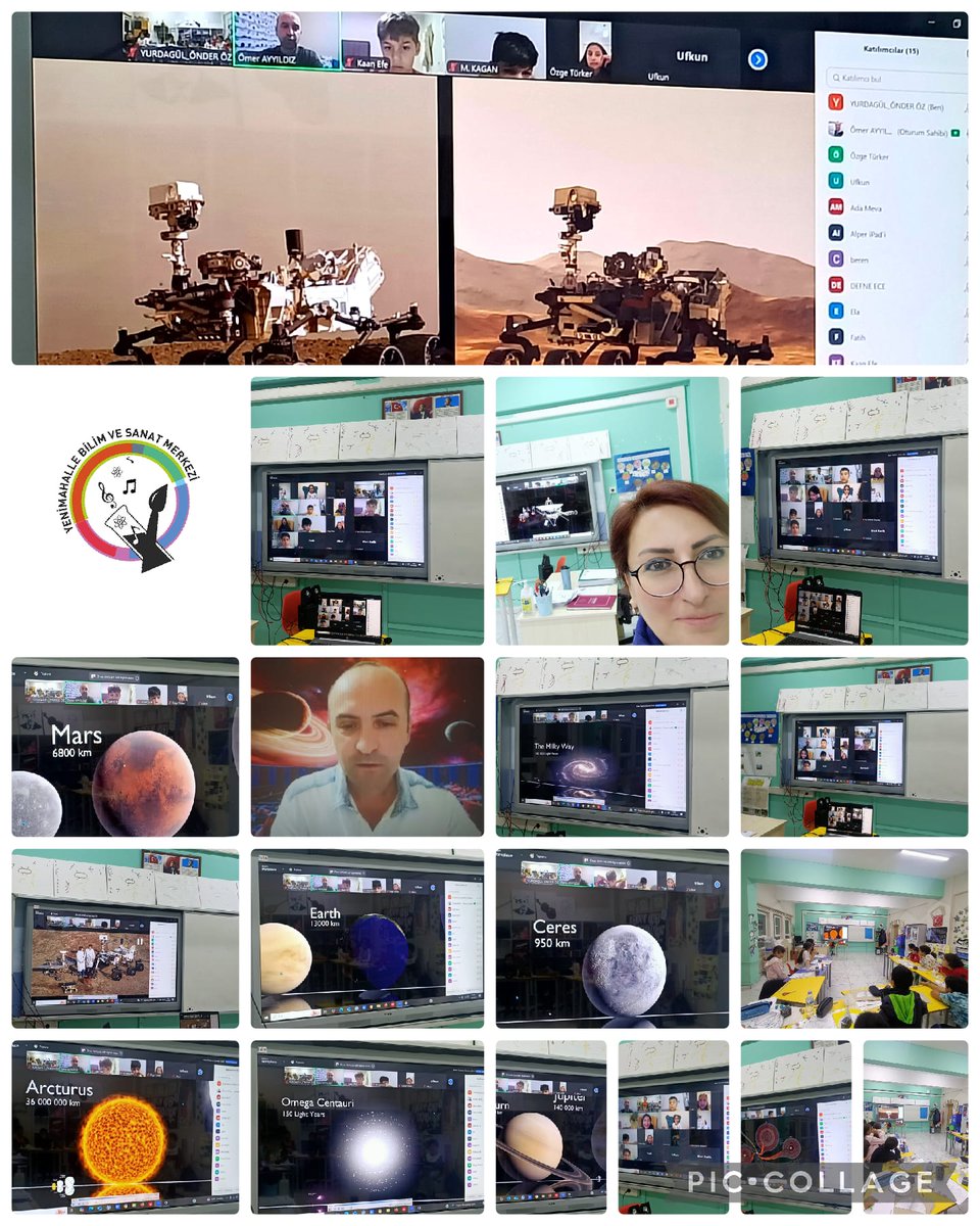 Öğretmenimiz Yurdagül ÖNDER ÖZ  öğrencilerini Astronom Dr. Ömer Ayyıldız ile buluşturdu.
Gezegenler, yıldızlar, kara delikler, galaksi ve nebulalar hakkında bilgi sahibi olan öğrencilerimiz  bu alanda merak ettikleri  tüm sorularının yanıtını alabildiler.