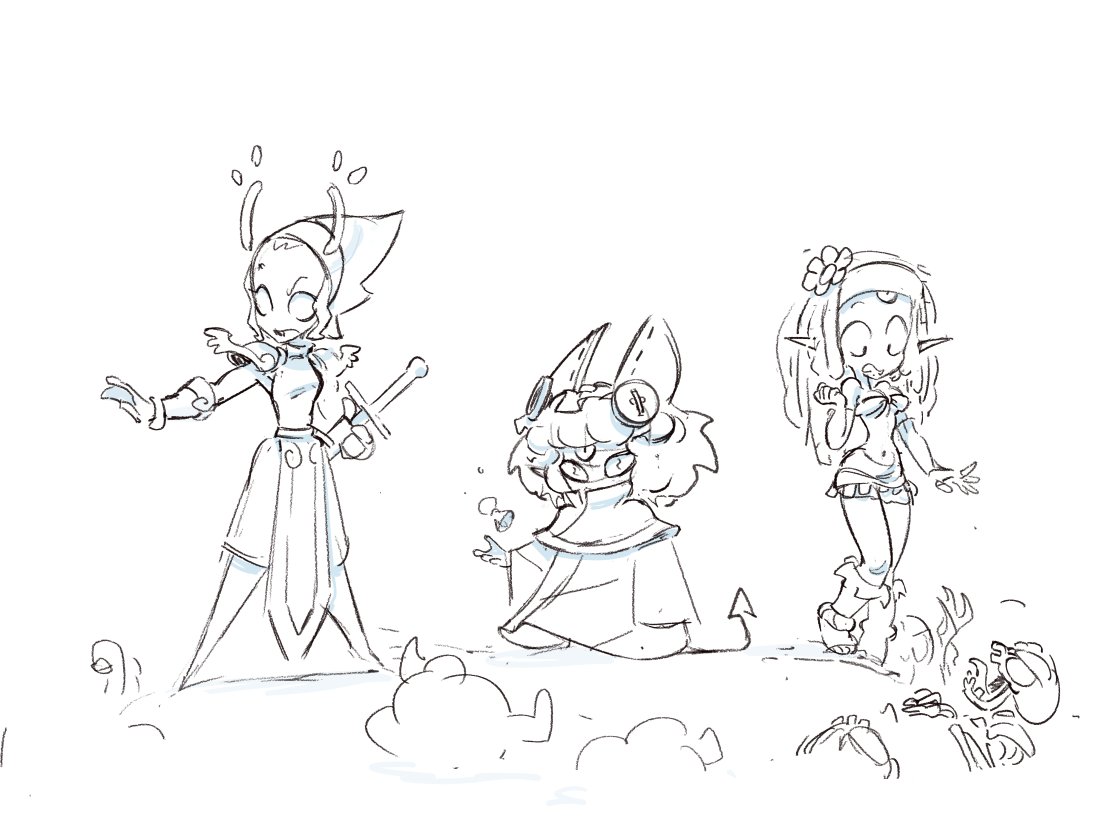 Capi974's tweet image. croquis dofus parceque ça fasait longtemps