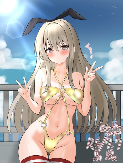 #なんの脈絡もなく水着イラストを再掲して最近フォローしてくれたフォロワーを怖がらせましょう 