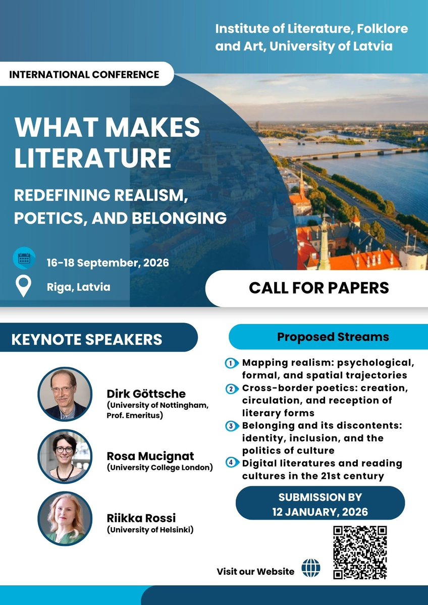 European Society of Comparative Literature ESCL (@eurocomplit) on Twitter photo lulfmi.lv/en/conference-… lulfmi.lv/en/conference-…