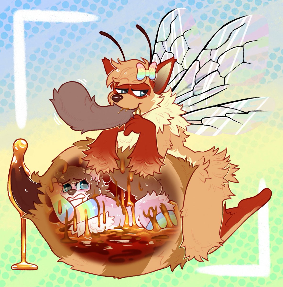 Commission for Dawn!
Caramel and Honey
I bet that's a tasty combo...
🐝🍯🐝