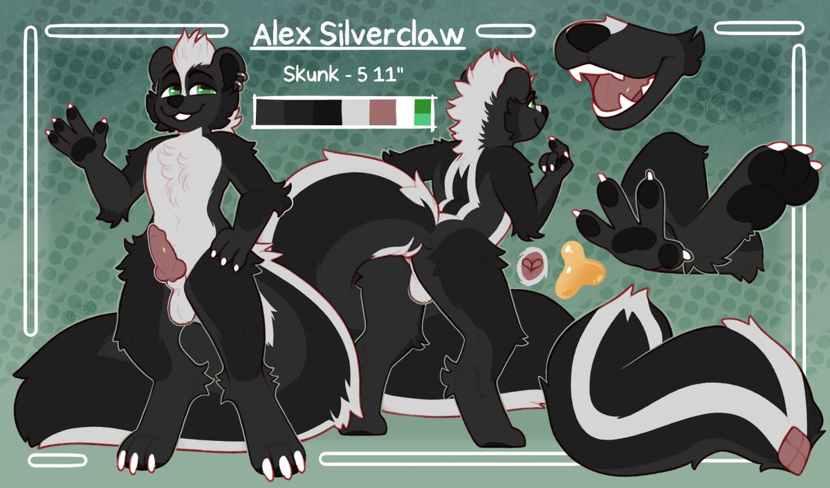 Commission for Alex Silverclaw!
🦨🦨🦨