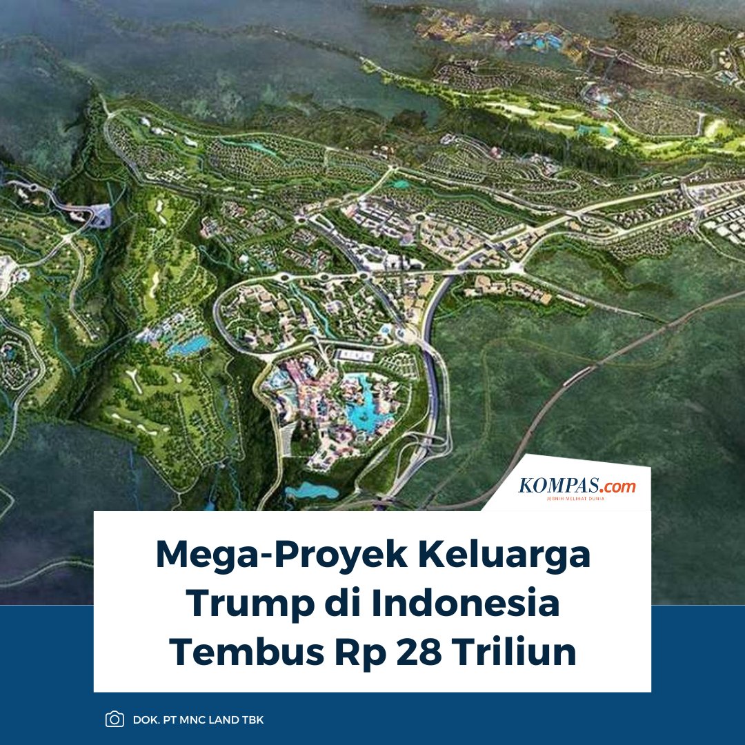 Eric pun merujuk pada dua proyek besar yang ia kelola dan rintis sejak 2014-2015 bekerja sama dengan MNC Group milik Hary Tanoesoedibjo.

Baca selengkapnya 👇
kompas.com/properti/read/…

~LL #ProyekTrump #MNC