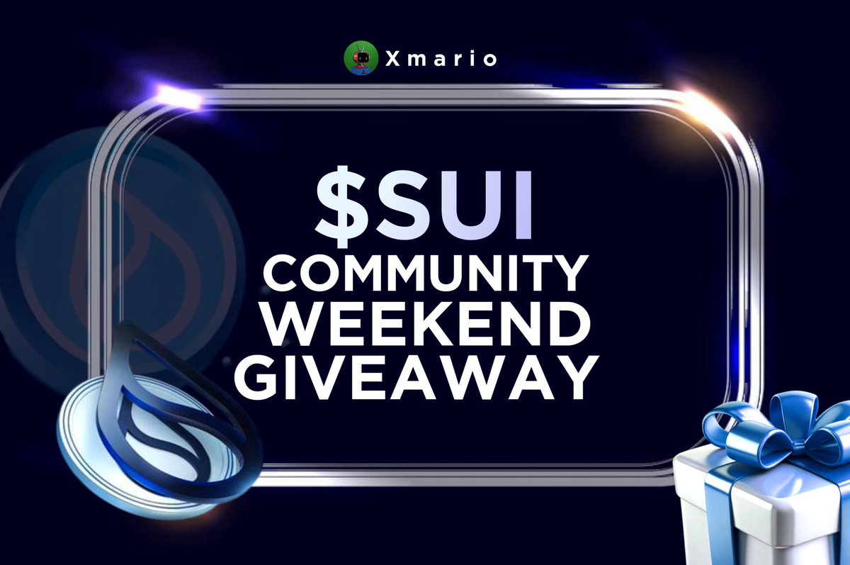 ANOTHER WEEKEND FOR A COMMUNITY GIVEAWAY!

I'll select 2 random $SUI believers and gift $100 this weekend.

To join:
1️⃣ Follow <a href="/x0mario/">Xmario</a>
2️⃣ Like, RT this post, and tag 3 friends
3️⃣ Comment with your $SUI wallet address

Giveaway lasts for 24 hours only!