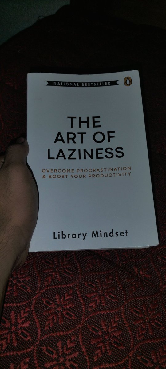 HarinandMp's tweet photo. A great book to overcome the atrocious behaviour of being lazy .
This book focuses on helping people to overcome procrastination and to boost their productivity . 
Thank you @librarymindset https://t.co/M3Lu5FTY3N