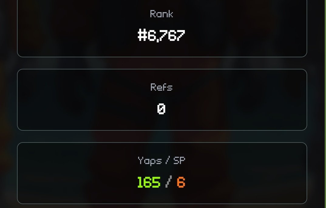 Day 10 of Posting my <a href="/blockstranding/">Block Stranding</a> Leaderboard Progress.  

Total Yaps and SP: 165/6.   
Rank: #6,767.      

Join @blockStranding and earn $STRAND blockstranding.com/earn/?r=ltfllf