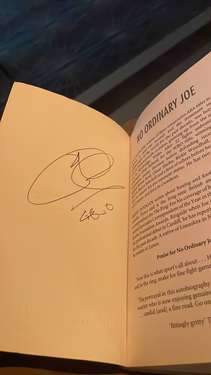 paveysteve's tweet image. A fantastic evening with @JoeCalzagheCBE listening to his journey and 46-0 fights! Thanks for signing your book!  #undefeated