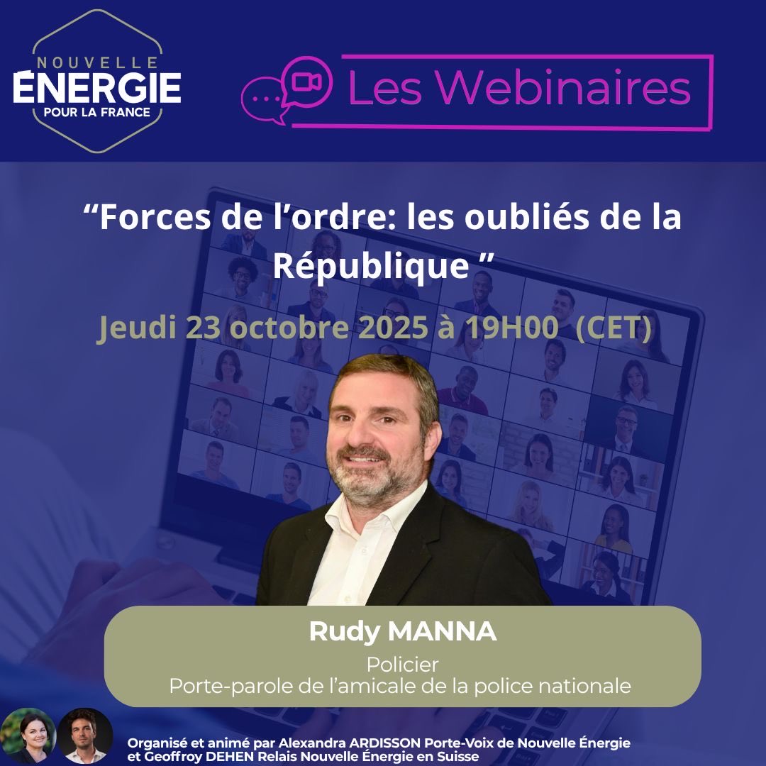 👨‍💻 <a href="/RudyManna2/">Rudy Manna</a> sera le prochain invité des webinaires de Nouvelle Énergie !

✅ Événement ouvert à tous 
🔗 Inscriptions : us06web.zoom.us/webinar/regist…