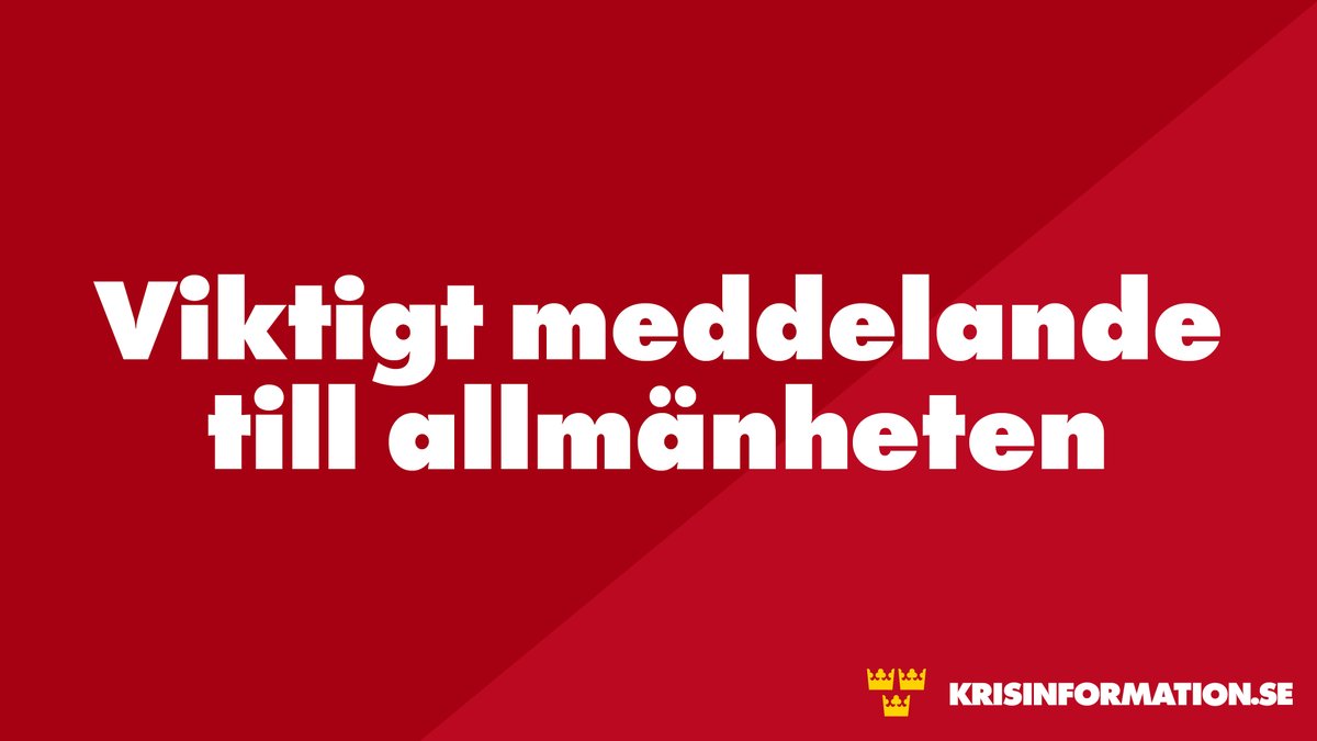⚠️Viktigt meddelande till allmänheten i Uppsala. Ett farligt föremål har anträffats på Svartbäcksgatan i Uppsala. Polisen betraktar föremålet som skarpt och ber allmänheten att respektera avspärrningarna. krisinformation.se/nyheter/2025/o…